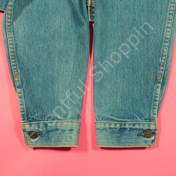 Vintage Levis Jacket Mens 42 M Blue Type 3 Denim Painted 1980s Made In Canada - Picture 9 of 14